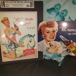 LUCILLE BALL COLLECTOR TIN SIGNS